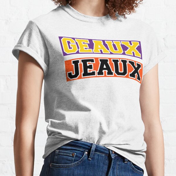 Geaux Fitted T-shirt Graphic Tee Louisiana College Team 