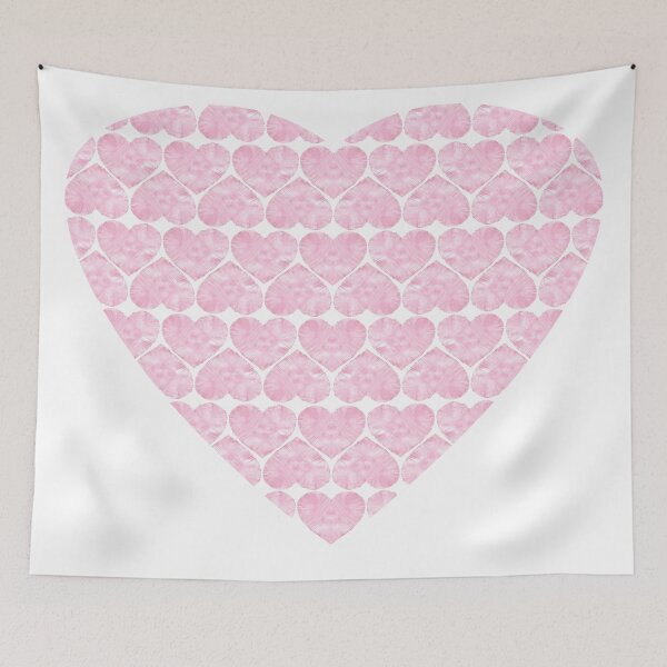 Item preview, Heartbeat Pink Watercolor Heart Pattern designed and sold by nancyjcreates.