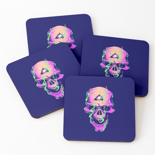 Item preview, Copia de  Skull vector illustration for various design needs. tattoo art. design t shirt. dust and bones. colorful skeleton head. Skate head designed and sold by DALIO666.