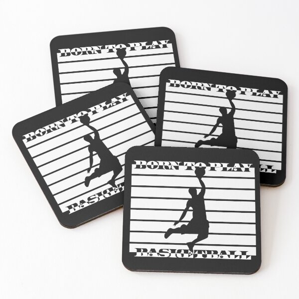 Item preview, "born to play basketball" with basketball player silhouette designed and sold by NFGDesigns.