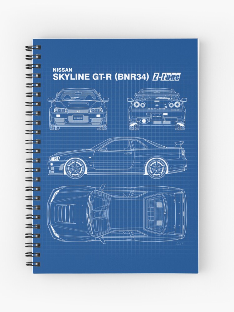 計4個fontaine skyblue2個、thumbprint2個 Blueprint - Nissan Skyline GT-R (R34) Z-Tune (Blue)