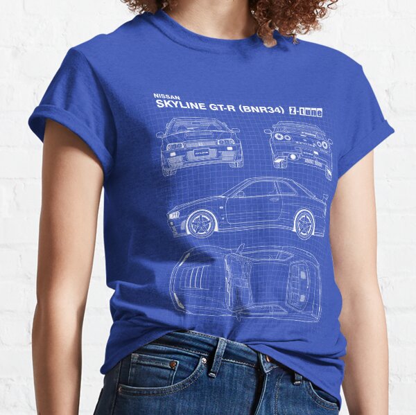 Nissan Skyline R34 T Shirts for Sale Redbubble