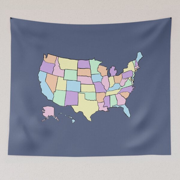 Item preview, States Map Pastel designed and sold by Katherine Faris.