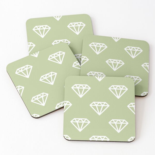 Item preview, Sage Green Diamond Gem Crystal Pattern designed and sold by Creations-By-Em.