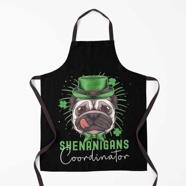 Item preview, Shenanigans Coordinator St Patricks Day Pug designed and sold by retrodesigner14.