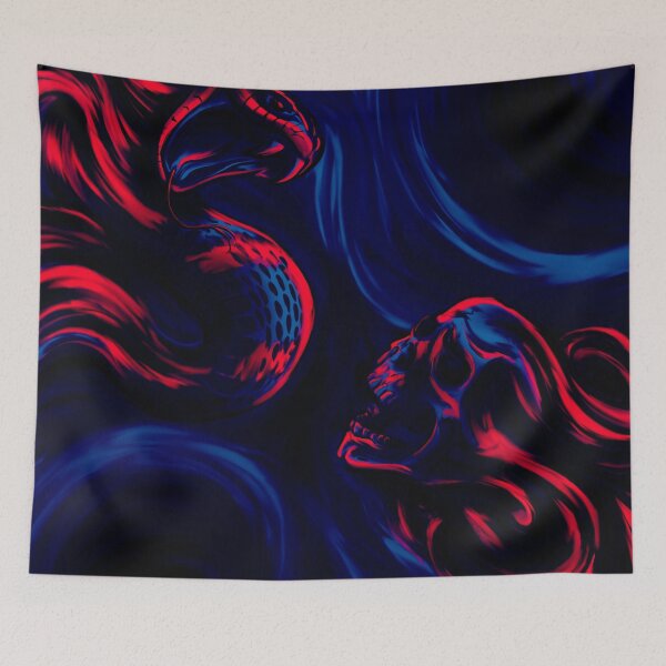Item preview, Skull & Snake (black light) designed and sold by FattoAMano.