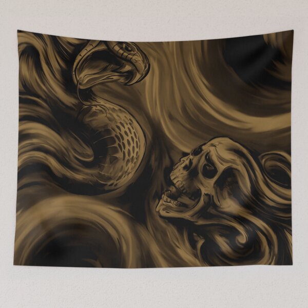 Item preview, Skull & Snake (antique) designed and sold by FattoAMano.