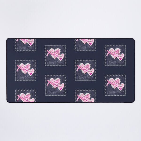 Item preview, Jean Patch: Stitches On My Heart…(on Navy Blue) designed and sold by PawsitiveMum.