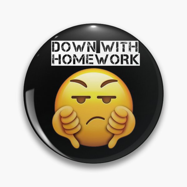 Item preview, Down with homework designed and sold by GeekPopDesigns.