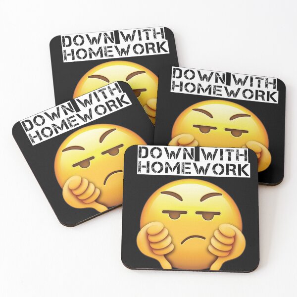 Item preview, Down with homework designed and sold by GeekPopDesigns.