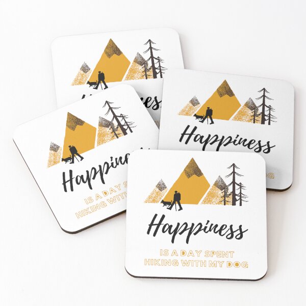Item preview, Happiness is a Day Spent Hiking With My Dog- Funny Quotes Vintage Design designed and sold by MelanieRDesigns.