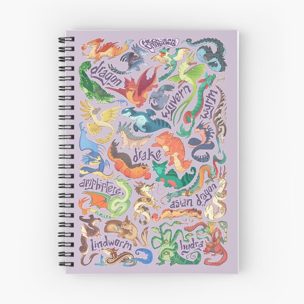 Item preview, Mini dragon compendium in lavender  designed and sold by Colordrilos.