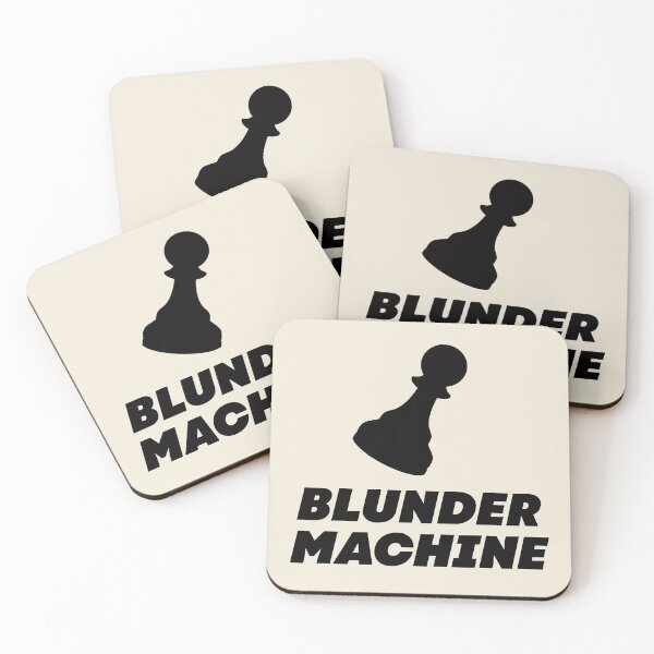 Item preview, Blunder Machine - Funny Chess Quote in Black designed and sold by itisjakob.