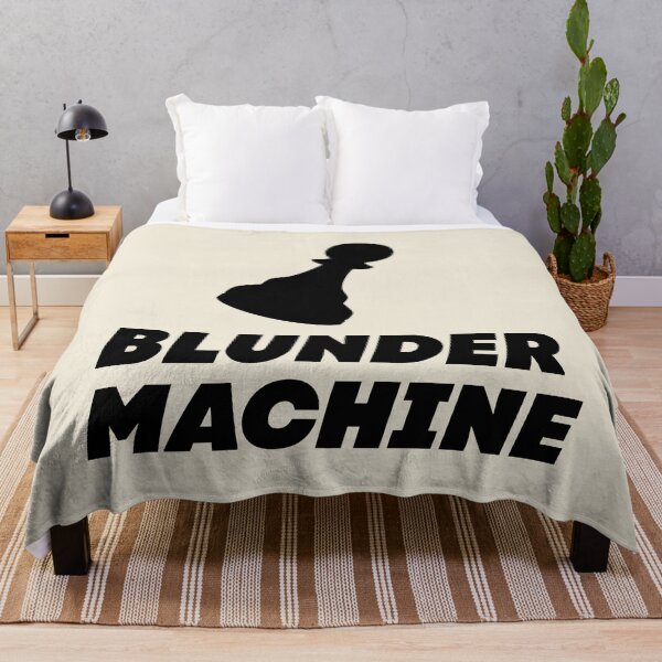 Item preview, Blunder Machine - Funny Chess Quote in Black designed and sold by itisjakob.