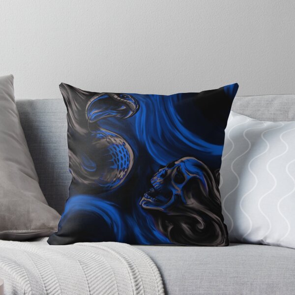 Item preview, Skull & Snake (blue) designed and sold by FattoAMano.