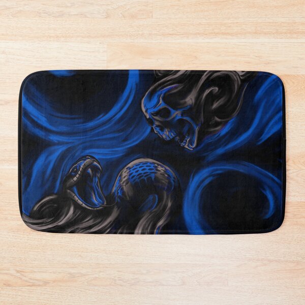 Item preview, Skull & Snake (blue) designed and sold by FattoAMano.
