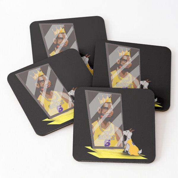 Item preview, LeBron James - The "GOAT" - Mirror - Cartoon - Art designed and sold by AYA-Design.