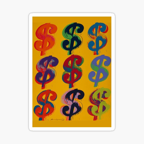 Warhol Dollars Sticker