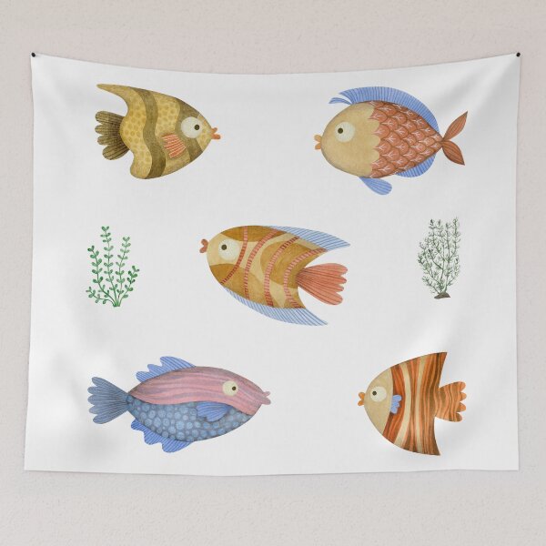 Item preview,  Watercolor Marine Life Fish designed and sold by silviaol.