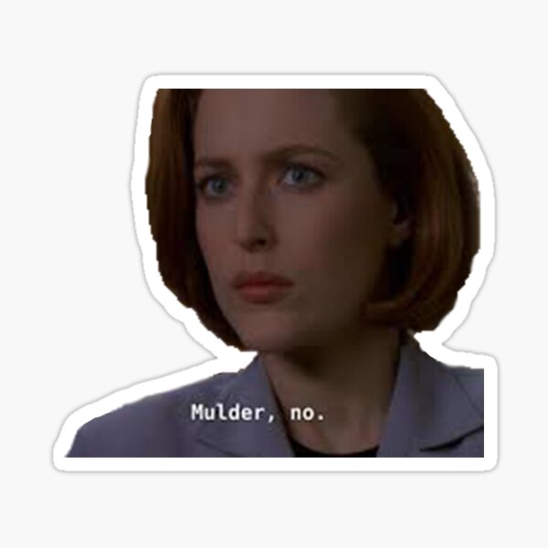 Item preview, Mulder, No. designed and sold by sarahntaylor.