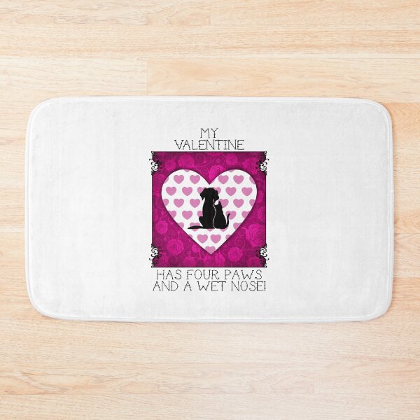 Item preview, My Valentine Has Four Paws…! (Pink) designed and sold by PawsitiveMum.