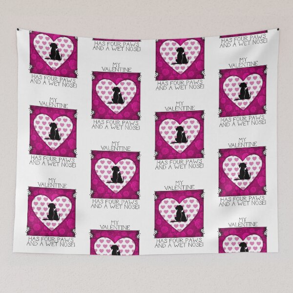Item preview, My Valentine Has Four Paws…! (Pink) designed and sold by PawsitiveMum.