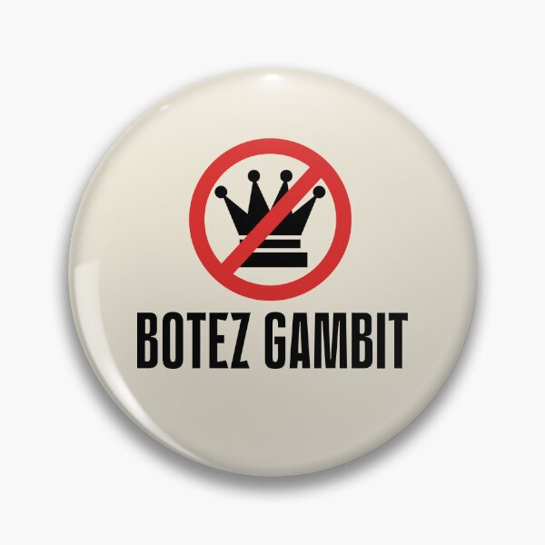 Item preview, Botez Gambit - Funny Chess Quote in Black designed and sold by itisjakob.