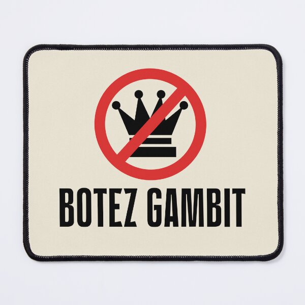 Item preview, Botez Gambit - Funny Chess Quote in Black designed and sold by itisjakob.