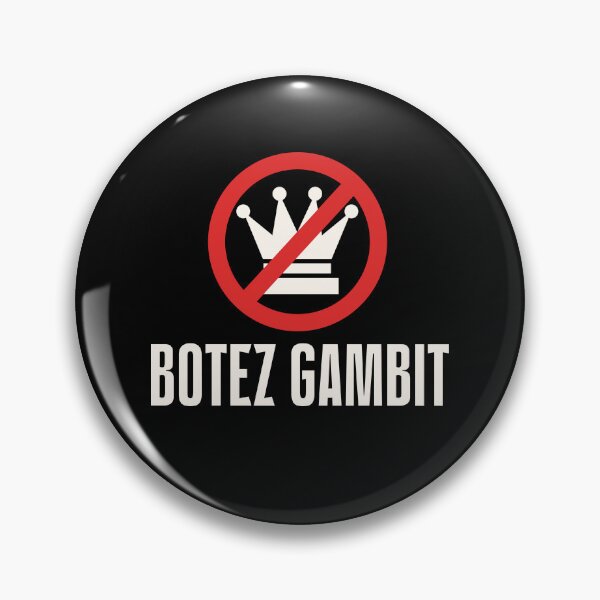 Item preview, Botez Gambit - Funny Chess Quote in Black designed and sold by itisjakob.