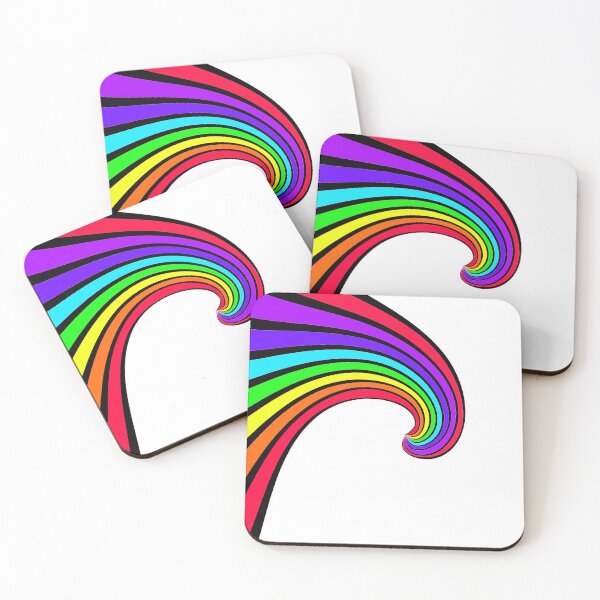 Item preview, Rainbow wave, Rainbow swirl, ranbow tsunami, pride, gay, queer, abstract rainbow designed and sold by Nostrathomas66.