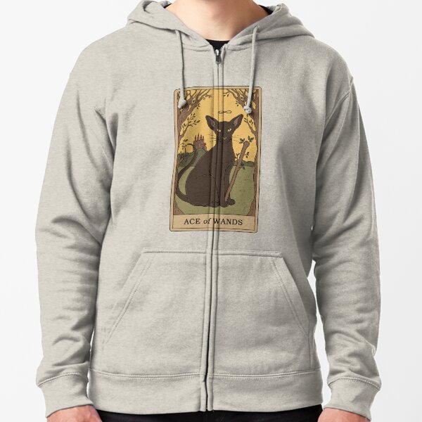 Ace of Wands Zipped Hoodie
