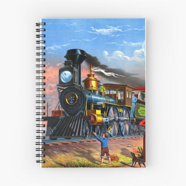 Artikelvorschau, Der schnelle Postzug, Vintage-Dampfmaschine, historisches Gemälde für das Geburtstags-, Weihnachts- oder Vatertagsgeschenk des Zugfans entworfen und verkauft von TheTrainRoom.