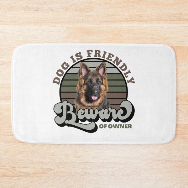 Item preview, German Shepherd Beware Of Owner designed and sold by momofdoggos.