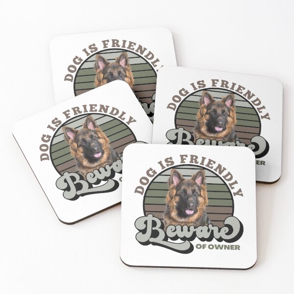 Item preview, German Shepherd Beware Of Owner designed and sold by momofdoggos.