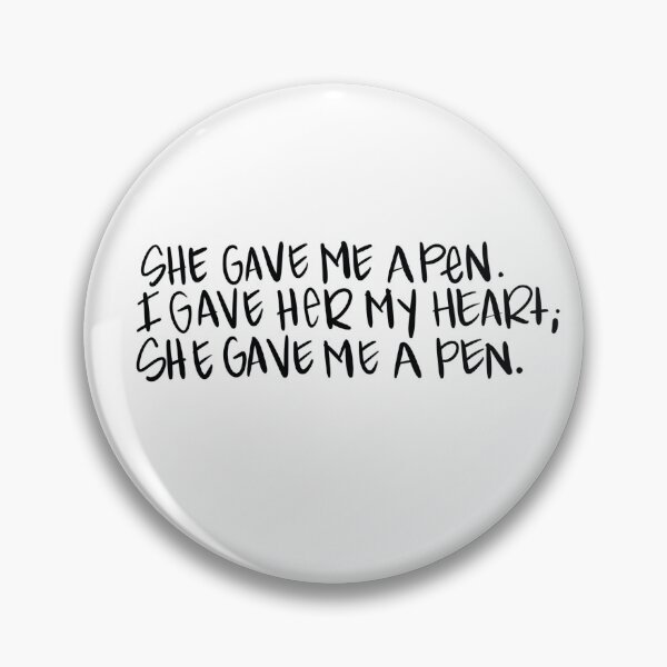 Item preview, Say Anything Pen Quote Sticker designed and sold by Laura Chytka.