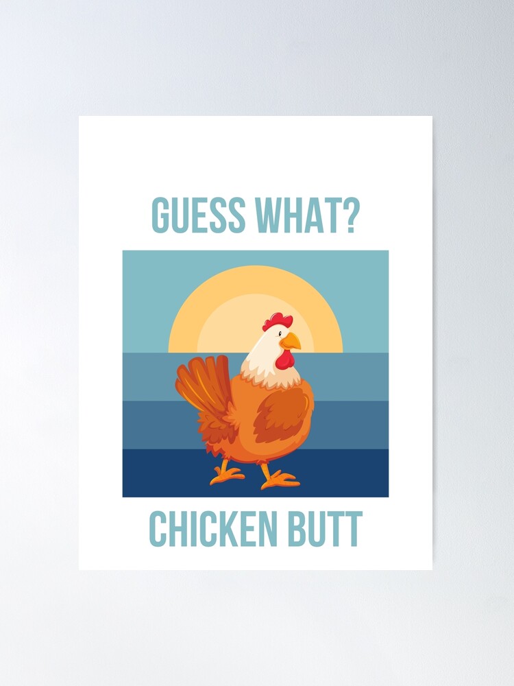  Guess What Chicken Butt Funny Low Profile Thin Mouse