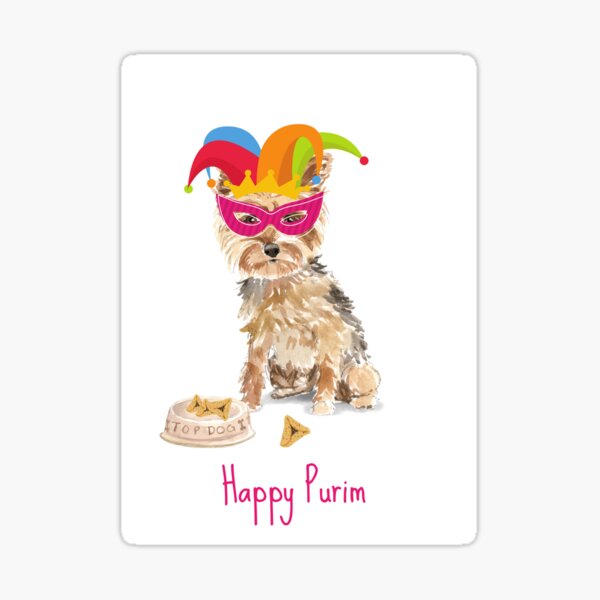Item preview, Happy Purim Dog - Purim designed and sold by thekosherhub.
