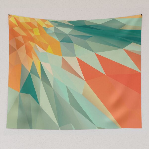 Item preview, Multicolor triangles geometric pattern designed and sold by cutecrazytshirt.