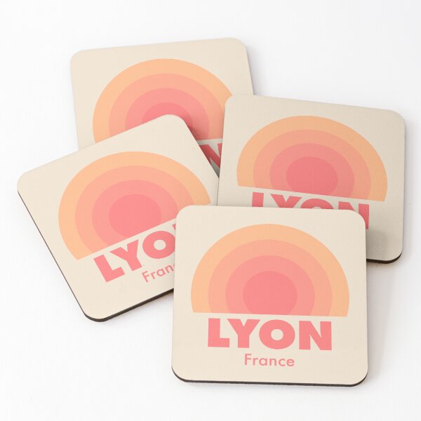 Item preview, Lyon France Retro Rainbow Badge Orange designed and sold by modeoftravel.