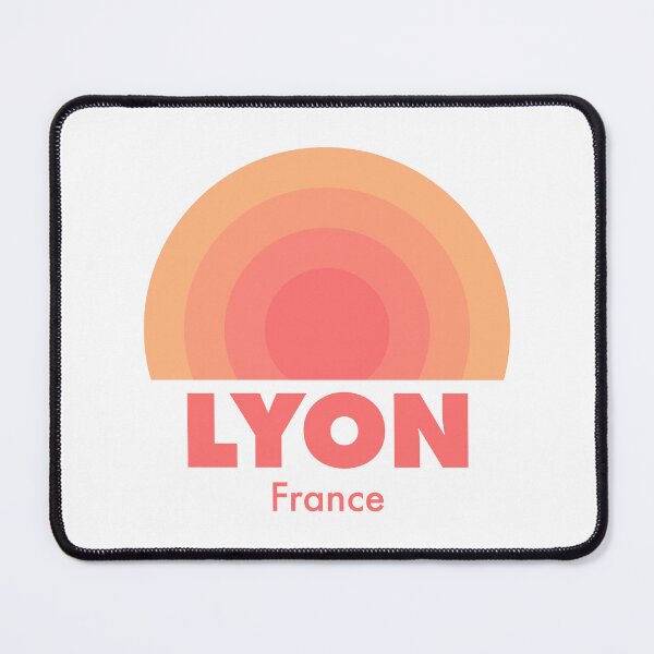 Item preview, Lyon France Retro Rainbow Badge Orange designed and sold by modeoftravel.