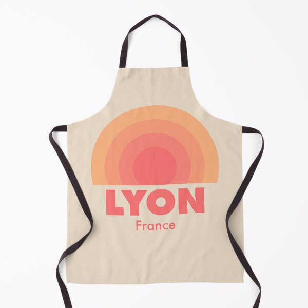 Item preview, Lyon France Retro Rainbow Badge Orange designed and sold by modeoftravel.