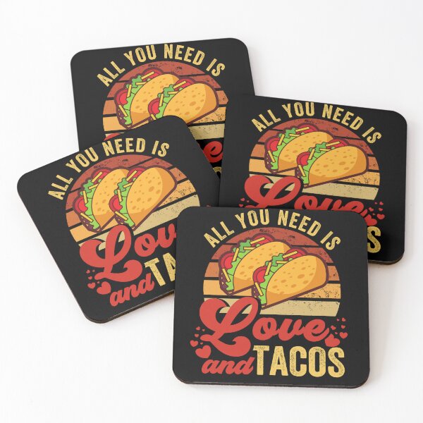 Item preview, All You Need Is Love And Tacos Valentines Day designed and sold by retrodesigner14.
