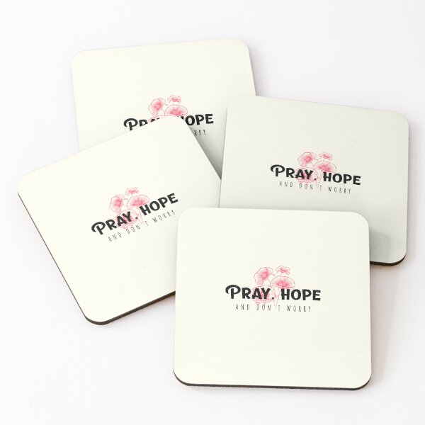 Item preview, Pray Hope and Don't Worry, Comfort from Padre Pio, Ivory Background designed and sold by IceCreamMuseum.