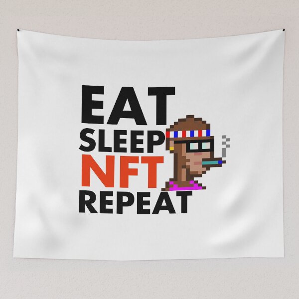 Item preview, Eat Sleep Collect NFT Crypto Monkey #42 designed and sold by patricklevar.