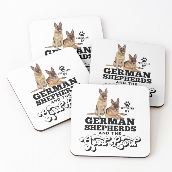 Item preview, Protected By German Shepherd And The Good Lord designed and sold by momofdoggos.