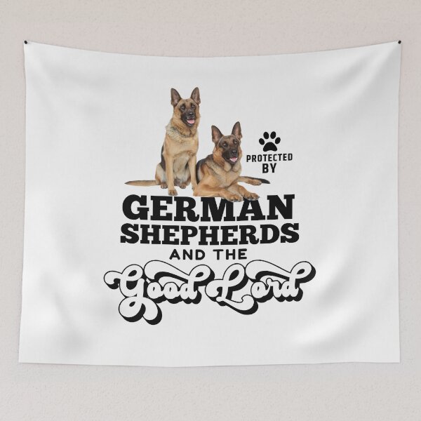 Item preview, Protected By German Shepherd And The Good Lord designed and sold by momofdoggos.