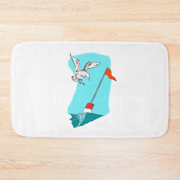 Item preview, High Flyer Longline Buoy Flag and Seagull Alaska Fishing Scene AK Ocean Sea Living designed and sold by akaesthetic.