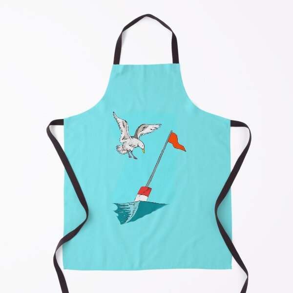 Item preview, High Flyer Longline Buoy Flag and Seagull Alaska Fishing Scene AK Ocean Sea Living designed and sold by akaesthetic.