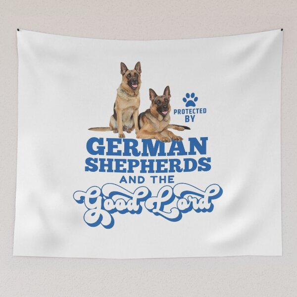 Item preview, Protected By German Shepherd And The Good Lord designed and sold by momofdoggos.