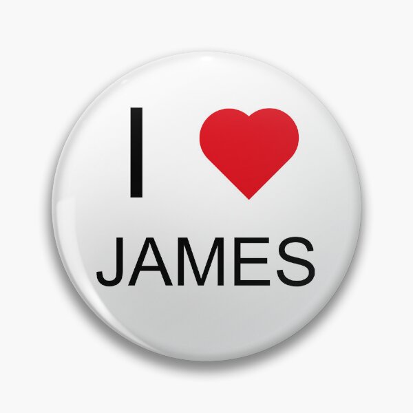 Item preview, I Love James - Heart designed and sold by brewprints.